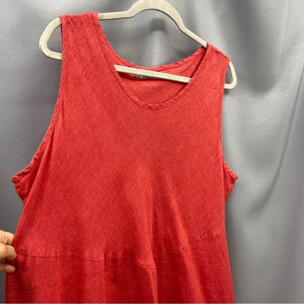 Flax Red Midi Dress - Picture 3 of 9